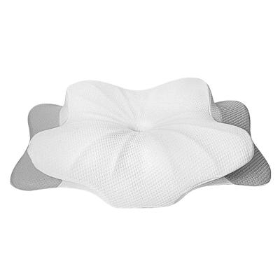 China Custom Cutout Orthopedic Butterfly Shaped Anti Static Memory Foam Cervical Neck Pillow Pillows Side Sleeper Anti Snore for sale