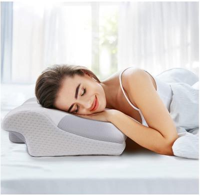 China Antistatic Ergonomic Ergonomic Orthopedic Neck Contoured Sleep Memory Foam Support Pillow for sale