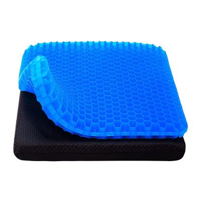 China Hot Selling Memory Car Seat Cushion Orthopedic Gel Coccyx Memory Foam Cushion Gel Wheelchair Resting Cushion for sale