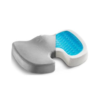 China Anti-Static Non-Slip Orthopedic Gel Memory Foam Coccyx Cushion For Tailbone Pain for sale