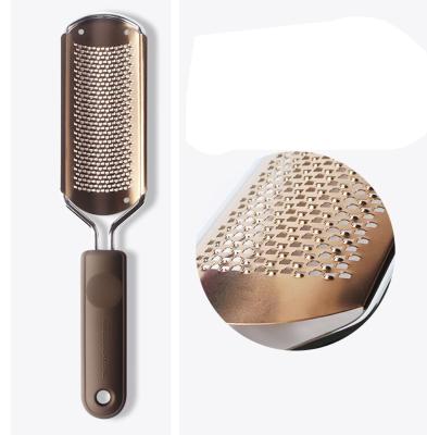 China Durable Dead Skin Rubbing Board Stainless Steel Foot Board Folder Callus Removing Foot Grinder for sale