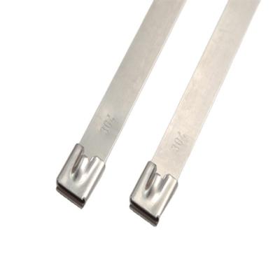 China Corrosion Resistant Alternative Color Stainless Metal Zip Tie for sale