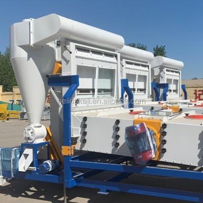 China Particle Grains Automatic Cleaner Machine  Air Blowing And Sieve Vibrating Seed Cleaning Machinery à venda