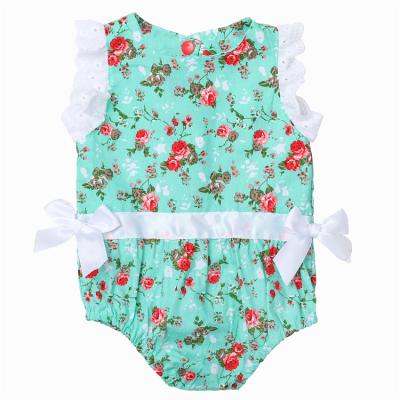 China Europe and America OEM service manufacturing bow toddler clothing romper babies rompers double 0-3 months for sale