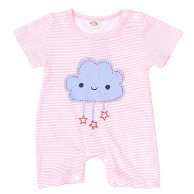 China Cute Spandex/Cotton Baby Star Clouds Newborn Baby Clothes Baby Rompers for sale