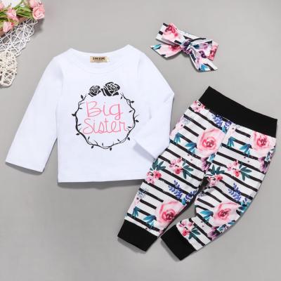 China 100% Organic Cotton Unisex Baby Clothes Stretch Long Sleeve Baby Fall Clothes Set for sale