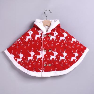 China Beautiful 1 Pcs Size Double Button 80 And 90 Antlers Thick Hoodie Coat Baby Clothes Warm Christmas for sale