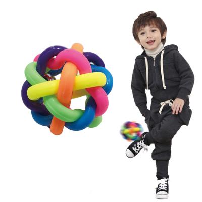 China Anti-Anxiety Stress Reliever Restless Person Sensory Toys Sets Hot Selling Rainbow Soft Flexible Glowing Balls Stress Toys Adult Children Restless Person Sensory Toy for sale