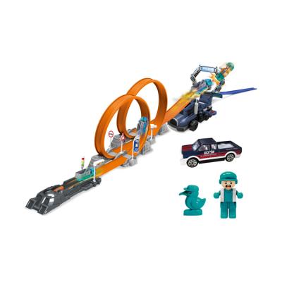 China Racing Track Car Launcher Toys Slot Toys BSCI Toy Car Racing Track Car Changeable Color Launcher Toys Slot Toys for sale