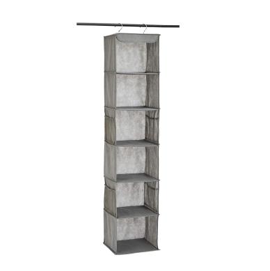 China Sustainable Universal Fabric Compartments Shelf Hanging Closet Organizer Storage Shelves for sale