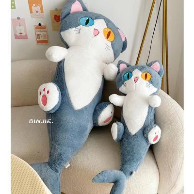 China Funny Cute Shark Cat Soft Plush Doll Children Gift Stuffed Pillow Toy 50cm 85cm 135cm for sale