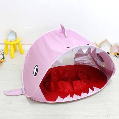 China Outdoor Water Castle Polyester Baby Beach Pink Sunshade Tent Kids Sunshade Foldable Simple Open Easily for sale