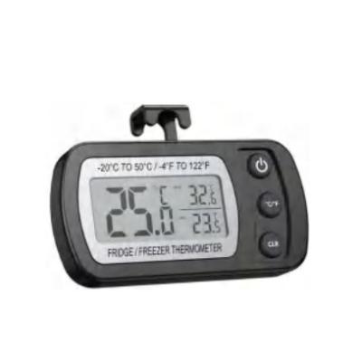 China Black Digital Hygrometer Thermometer Indoor Humidity With Digital Temperature And Humidity Sensor Rectangle for sale