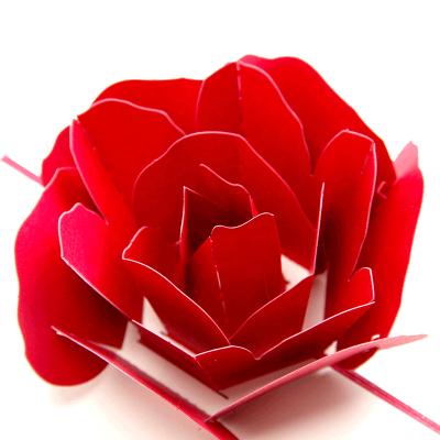 China Viet Nam Wholesale Valentine's Day Laser Cutting Rose Greeting Paper Gift Vouchers for sale