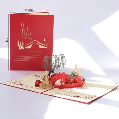 China Viet Nam Wholesale Laser cut and hand-assembled noise greeting cards for creative gift shop for sale