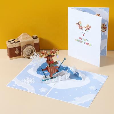 China Vietnam Bulk Sales Merry Christmas Cards , 3d Pop Up Christmas Gift Greeting Card For Christmas Holidays for sale