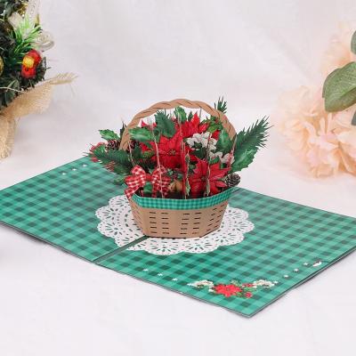 China From Viet Nam New Design Pop Christmas Handmade Paper Greeting Cards For Christmas Gift Shop for sale