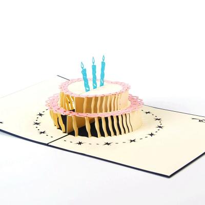 China Cheap Sale Paper Laser Cutting Birthday Cake Gift Certificate From Viet Nam Wholesale for sale