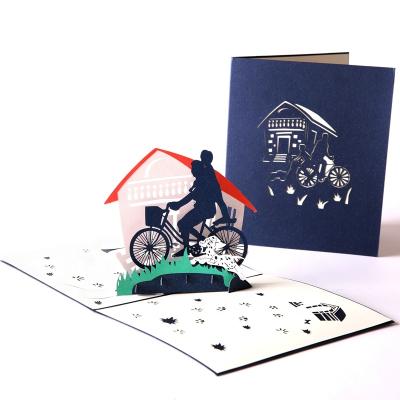 China Creative Handmade Vietnam Amazon Sales 3d Pop Of Greeting Cards For Father's Day for sale