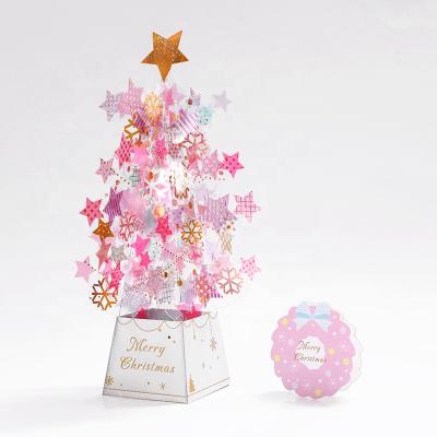 China Wholesale Europe Dream Crystal Christmas Tree Ornaments Gift 3d Pop Map for sale