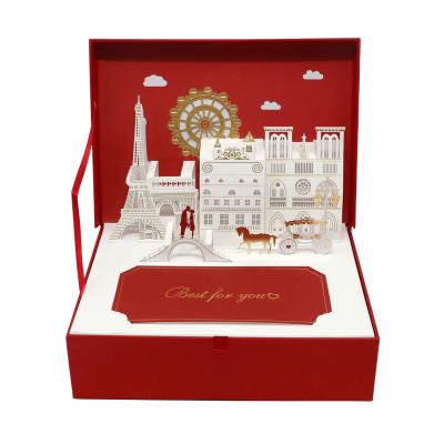 China Personalized Gift Package 3D Customization Pop Up Design Wedding Package Gift Box for sale