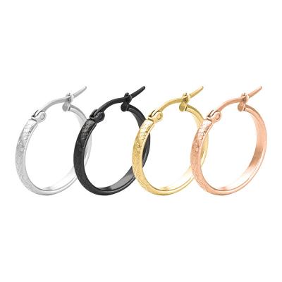 China FASHION charms earrings jewelry 2021 titanium steel stainless steel allergy resistance circle earrings for women for sale