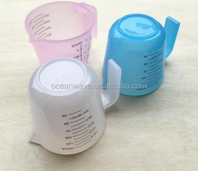 China Viable different measure sizeplastic wine liquid measuring cup for sale