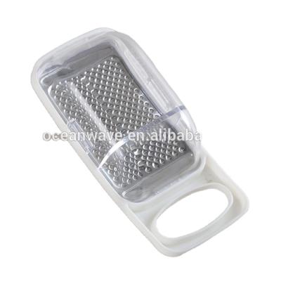 China Sustainable Stainless Steel Cheese Grater With Container for sale