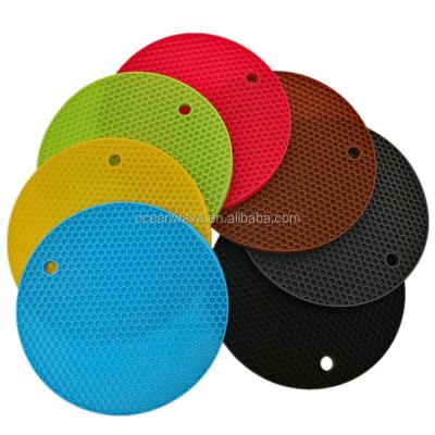 China 4pcs Round Silicone Tripod-Multi-purpose Sustainable Silicone Pot Holders Set For Tableware Utensils for sale