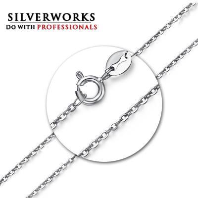 China Professional wholesale machine made 925 sterling silver rolo chain factory rolo chain silver for sale