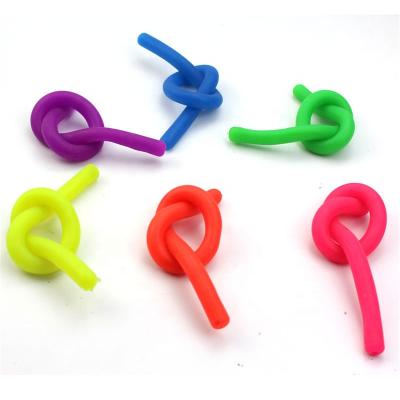 China Worry Relife New Arrival TPR Noodle Toy Adult Stress Relief Toys Elastic Strength Kids Stretchy String Fidget Toy for sale