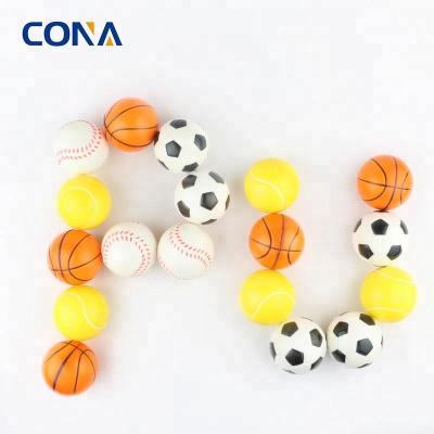 China Soft Toy Stress Balls Stress Reliever Gift PU Soft Ball With Assorted Colors Random Pattern For Party Toys for sale