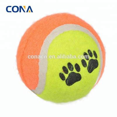 China Viable Promotional Custom Printed Dog Tennis Ball For Dogs And Cats With Low Price Free Shipping for sale