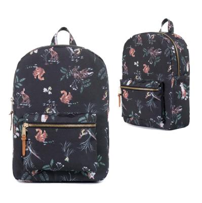 China Custom Sublimation Animal Backpack Leopard Print Print Ladies Bag Package Backpack for sale