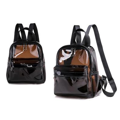 China Minimalist Mini Jelly Bag Semi Black Waterproof Women's Mini Backpack Bagpack for sale