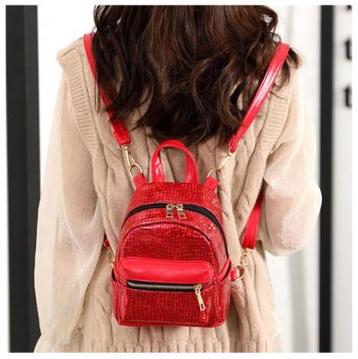 China Waterproof mini alligator backpack bags women bagpack China factory for sale