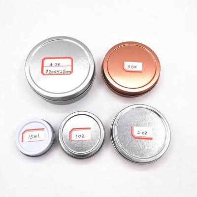 China China factory 15ml 1oz 2oz 3oz 4oz round empty round canlde tin box candle tins candle containers with screw lid for packing candle for sale