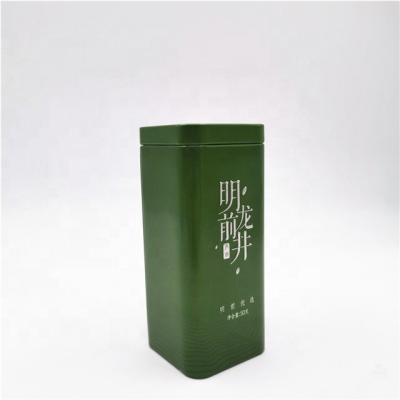 China Recyclable Wholesale Tin Customized Square Metal Canister For Tea , Coffee Bean for sale