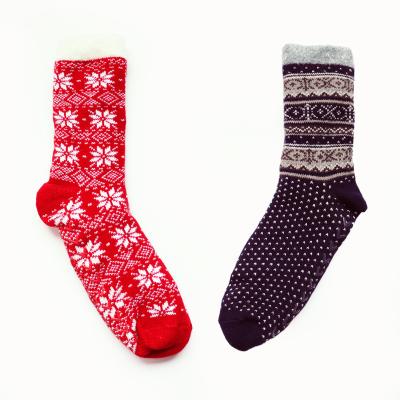 China Wholesale Custom Funny Women Design Deer Cute Winter Socks QUICK DRY Cotton For Christmas Gifts Set for sale