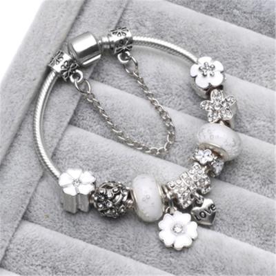 China Wholesale New Fashion Eco-friendly Design Women Charms Bracelets DIY Love Fine Crystal Beads Bracelets for sale