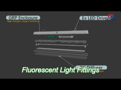 bay51-q led series explosion proof light fixtures led tubes iecex atex cu-tr