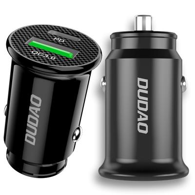 China Hot Selling High Quality Mobile Phone/Palladium Fast Car Charger QC3.0 18W Ipad/Camera/PDA/MP3 DUDAO R3PRO 2 Ports For iPhone 12 13 USB C Car Charger Fast Charging for sale