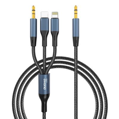 China CE Factory Made Car ISO9001 RoHS 1 Year Warranty 1M 3 in 1 AUX Audio Adapter. of 3.5mm earphone car cable for aux cable. iPhone Samsung for sale