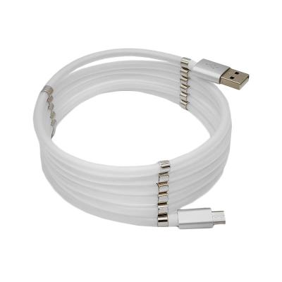 China Self-Winding Cell Phone 5A Magnet CE RoHS Mobile Cable Micro USB Type 1 Year Warranty Fast Charging C Cable For iPhone for sale