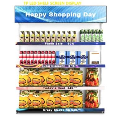 China Supermarket Supermarket Advertising P1.5 LED Shelf Display Screen for sale