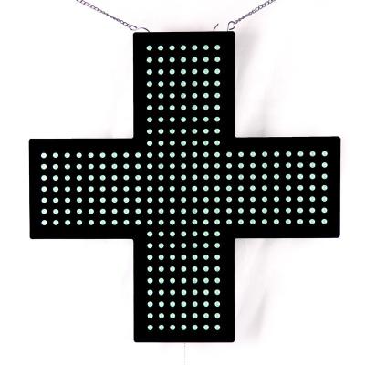 China Shenzhen TP 48x48cm Green Color LED Indoor Cross Acrylic Sign Accept Custom Made for sale