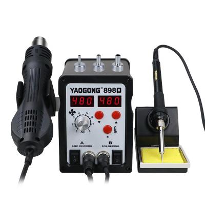 China Shenzhen TP Desoldering Station 896D SMD Digital Rework Station eith Pneumatic Gun Soldering and Desoldering Soldering Iron for sale