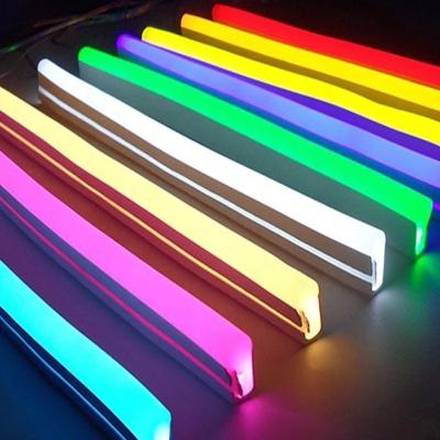 China Shenzhen TP ABS Silicon IP68 Cuttable Flexible Neon Strip 12x6mm DC 12V Rubber Tube LED Lighting 5M Roll for sale