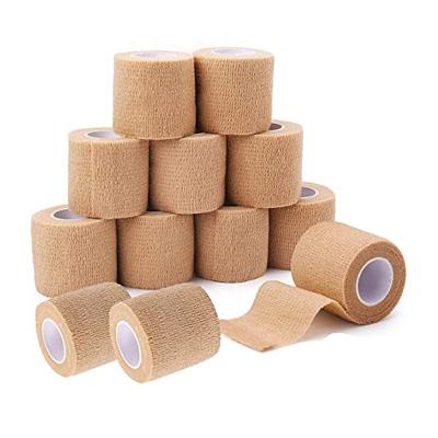 China Aranea Custom Waterproof Nonwoven Self Adhesive Elastic Bandage Cohesive Sports Aranea Breathable for sale