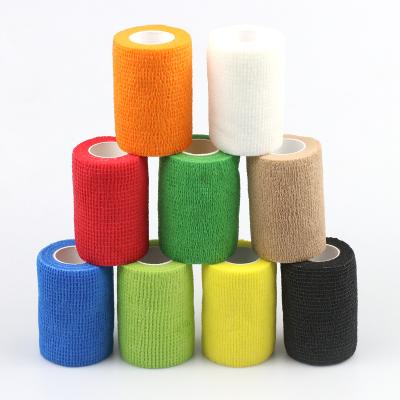 China Wholesale Bulk Aranea First Aid Breathable Waterproof Sports Nonwoven Elastic Cohesive Bandage 7.5Cm for sale